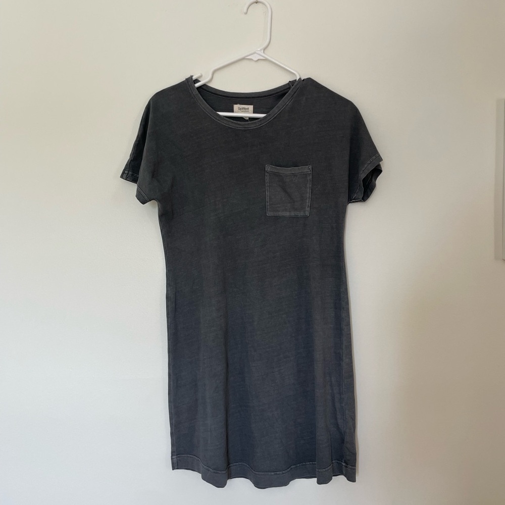 UpWest Charcoal Mini Dress with Pocket